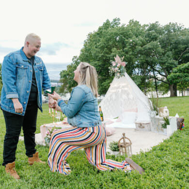 Queer LGBTQ Wedding Proposal NYC