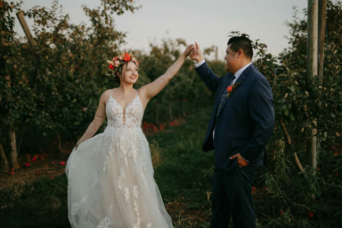 Bilingual Gettysburg PA Fall Wedding at Historic Round Barn