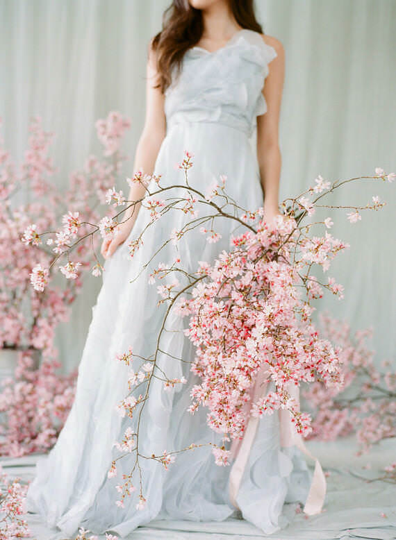 Wedding dress hot sale cherry blossom