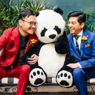 Lego and Panda Themed Wedding