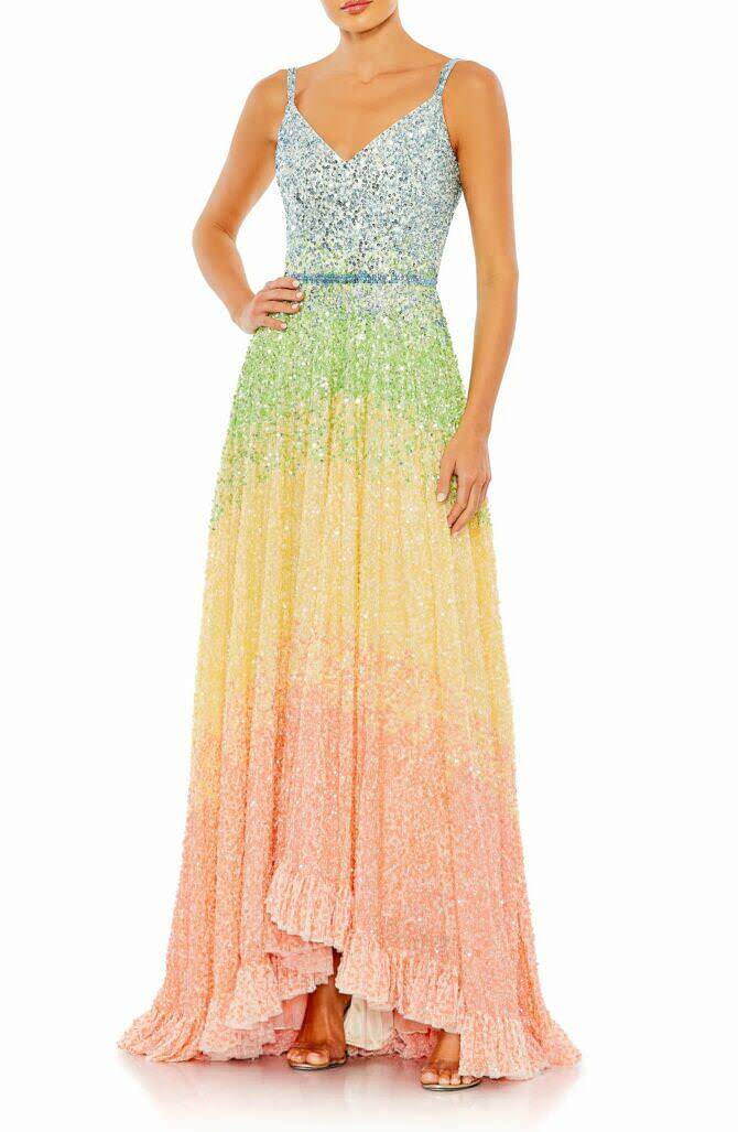 Rainbow wedding dress for sale best sale