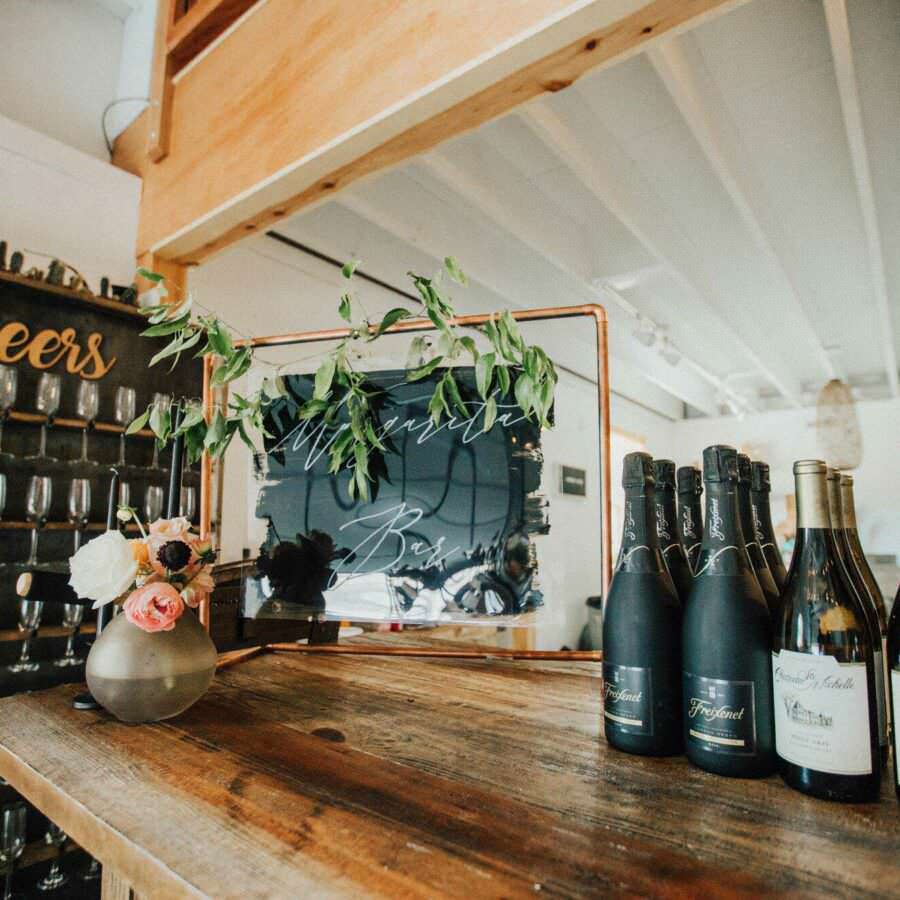 Wedding Beverage Wall