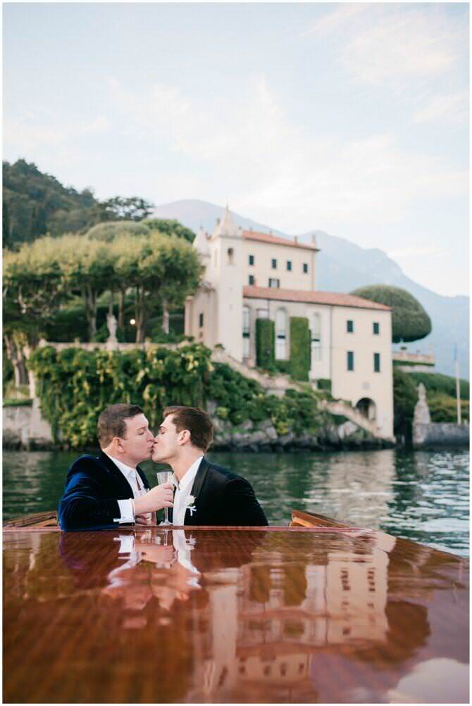 A Romantic Elopement on Lake Como with House of Gucci Flair