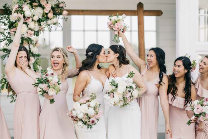 Lesbian Dallas Wedding Davis Grey Farms