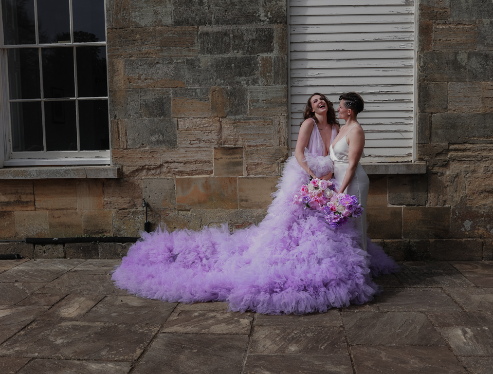 Plum wedding dress hotsell