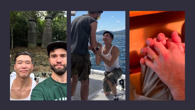 Joel Kim Booster Engaged