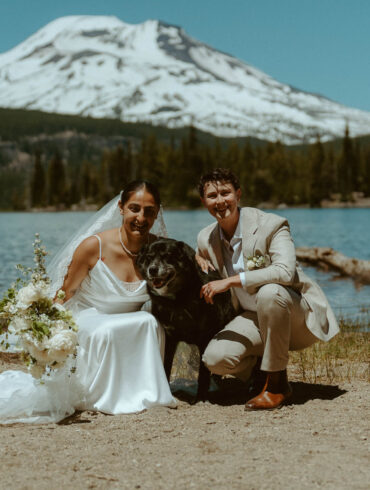 Sparks Lake Oregon Lesbian Wedding