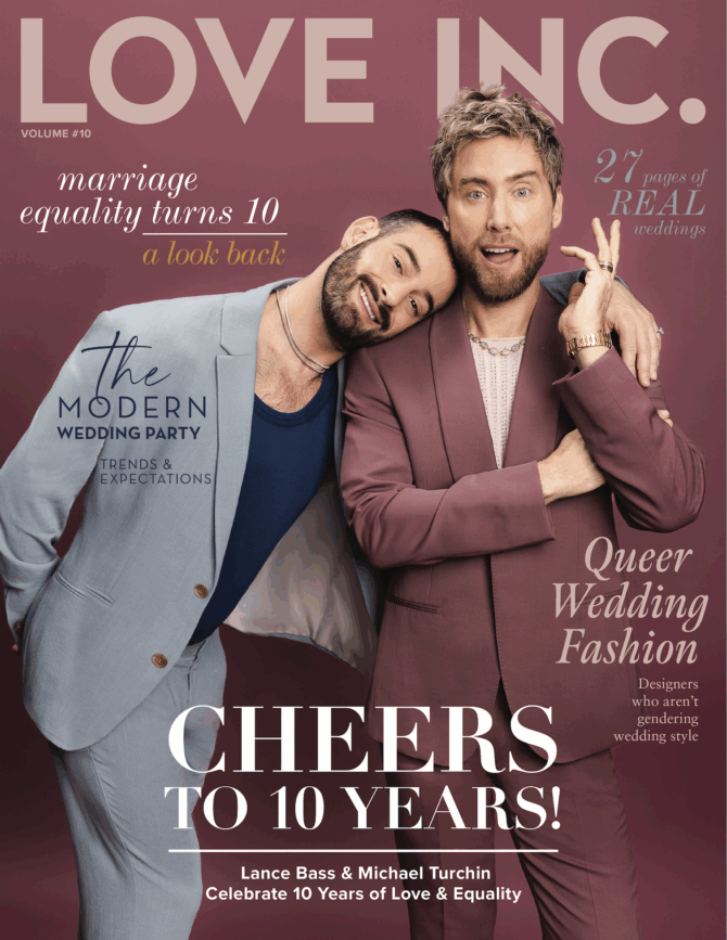 Love Inc. magazine cover celebrating 10 years