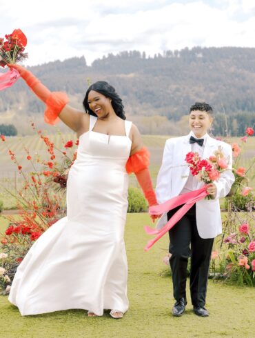 Oregon Wine Country Lesbian Wedding