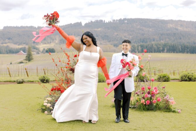 Oregon Wine Country Lesbian Wedding