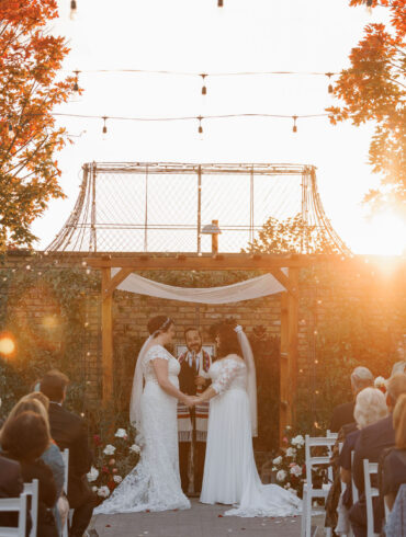 Lesbian Jewish Fall Wedding
