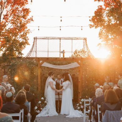 Lesbian Jewish Fall Wedding