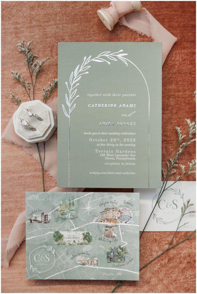 Lesbian Jewish Wedding in the Fall