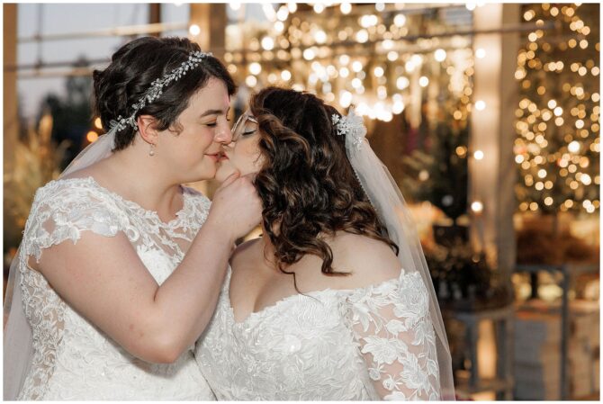 Lesbian Jewish Wedding in the Fall
