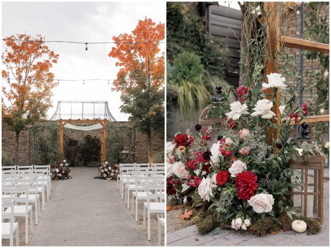 Lesbian Jewish Wedding in the Fall