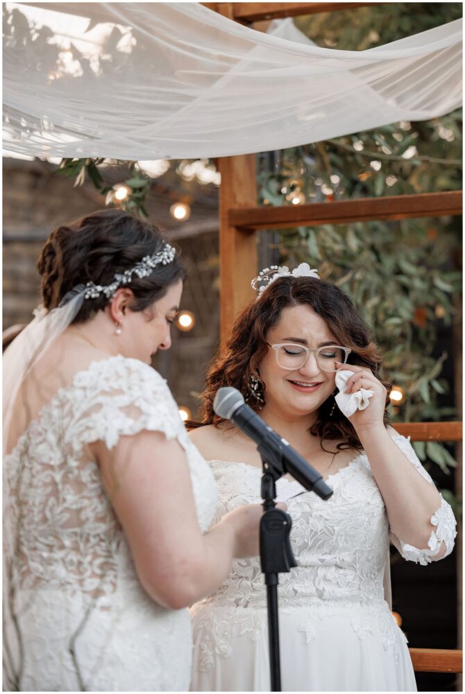 Lesbian Jewish Wedding in the Fall