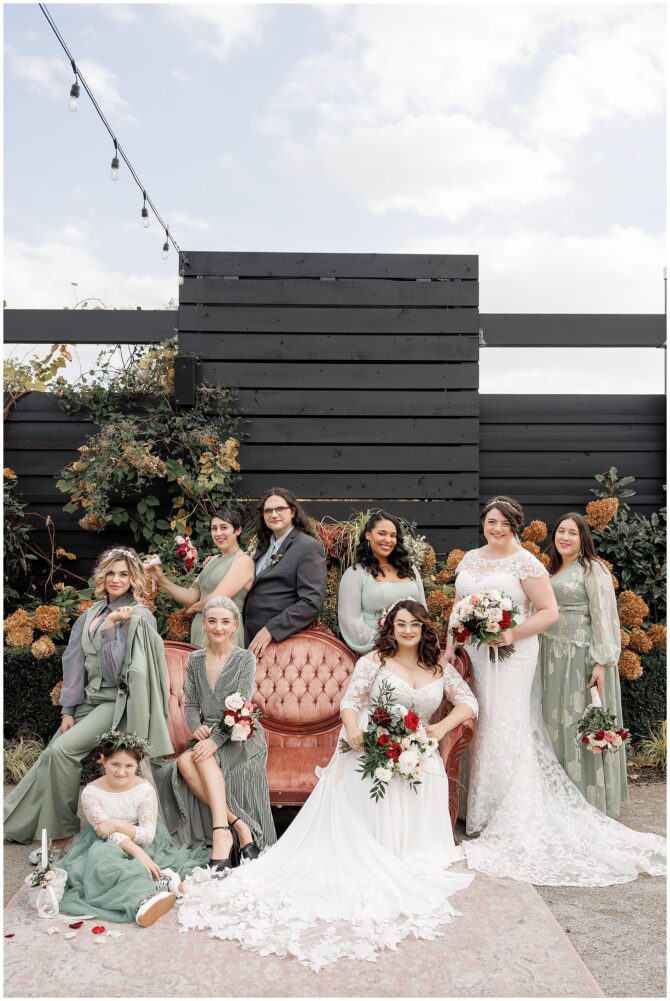 Lesbian Jewish Wedding in the Fall