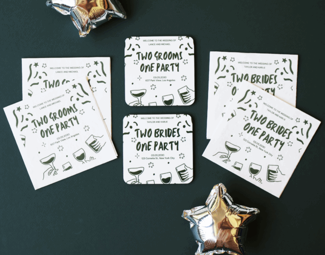 Free Template Same Sex Wedding Day