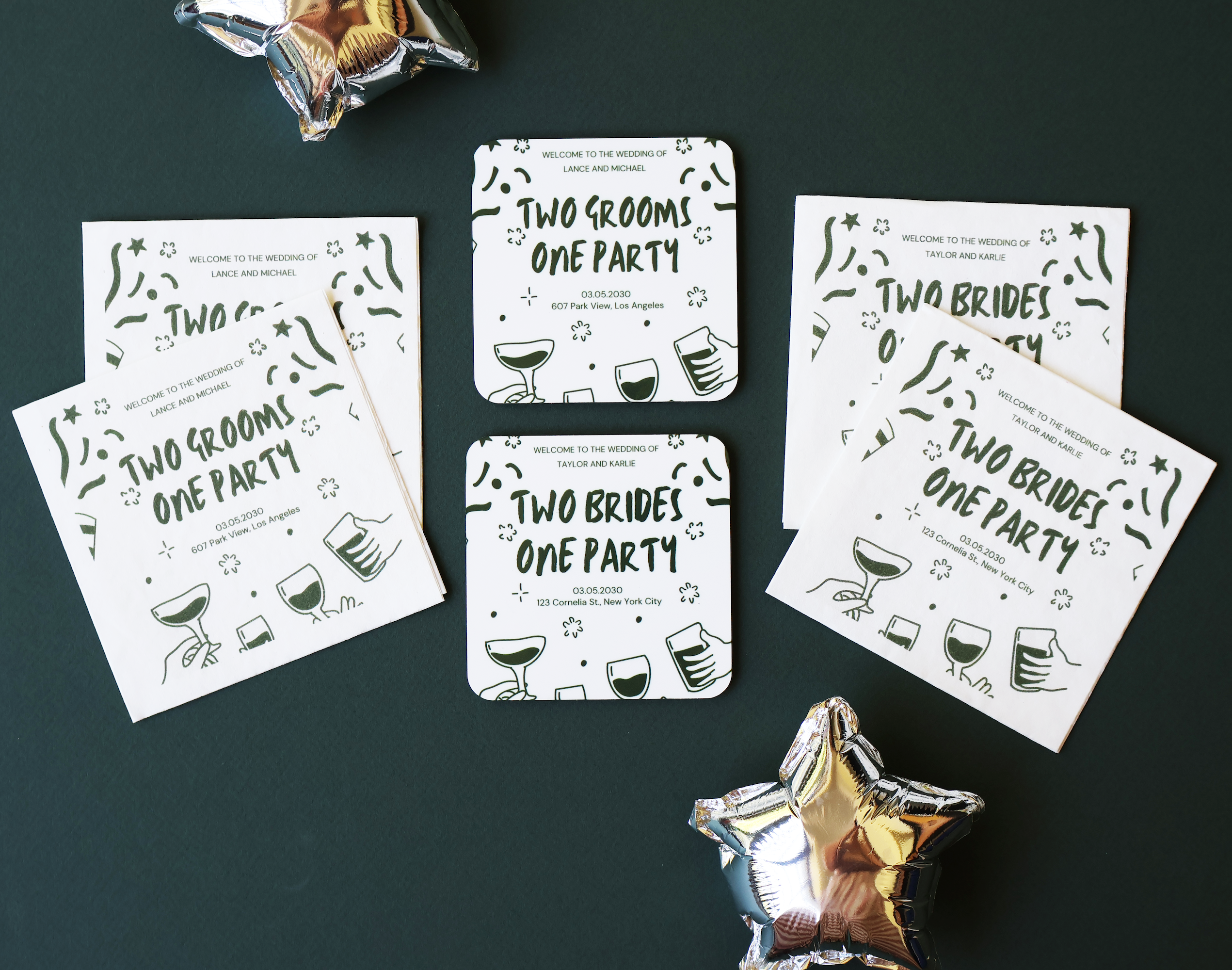 Free Template Same Sex Wedding Day