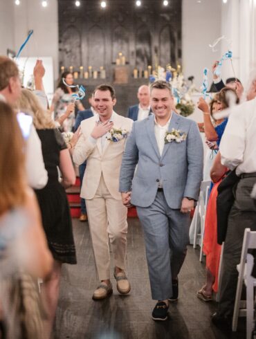 Gay Wedding at The Sanctuary on Roosevelt Island NYC