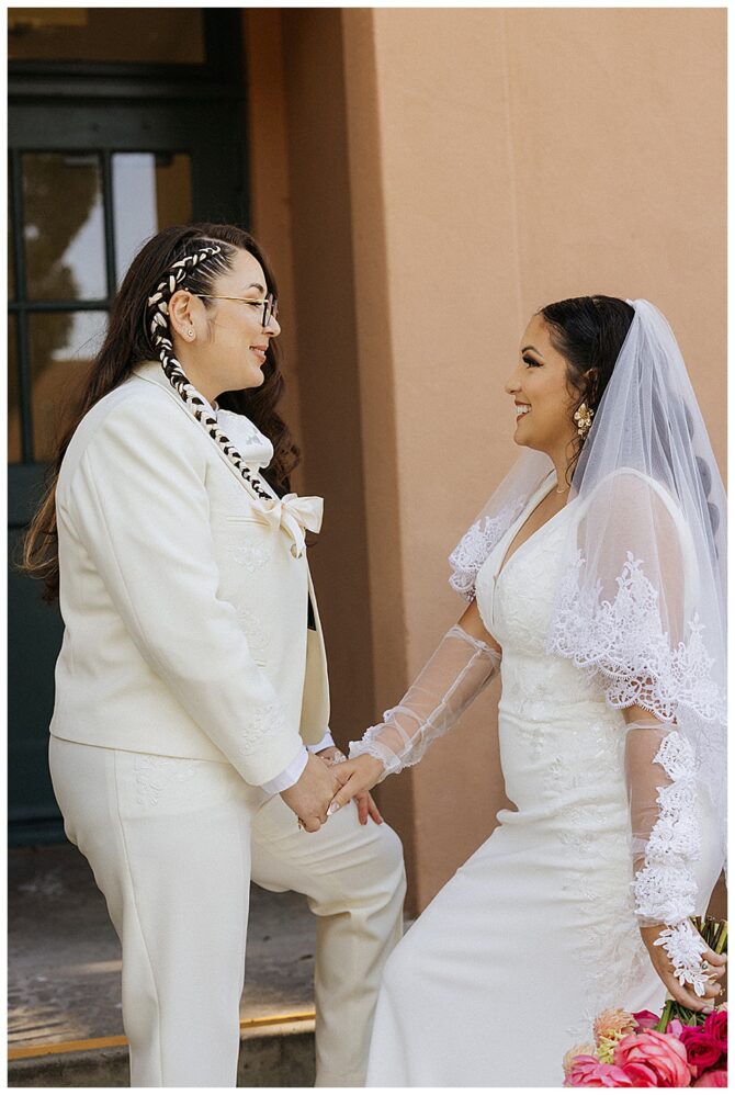 Lesbian Wedding at San Diego Brick Wedding Venue