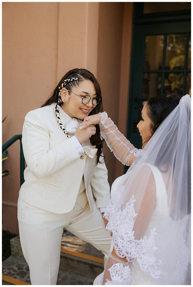 Lesbian Wedding at San Diego Brick Wedding Venue