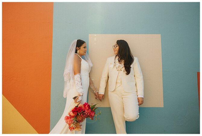 Lesbian Wedding at San Diego Brick Wedding Venue
