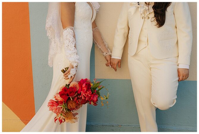 Lesbian Wedding at San Diego Brick Wedding Venue
