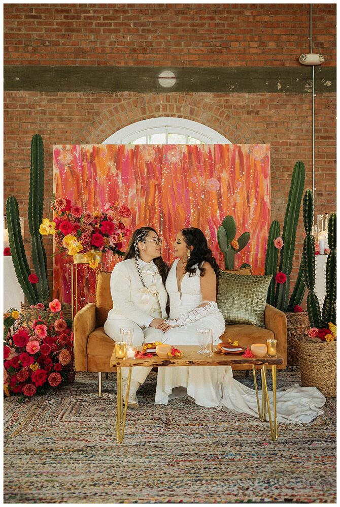 Lesbian Wedding at San Diego Brick Wedding Venue