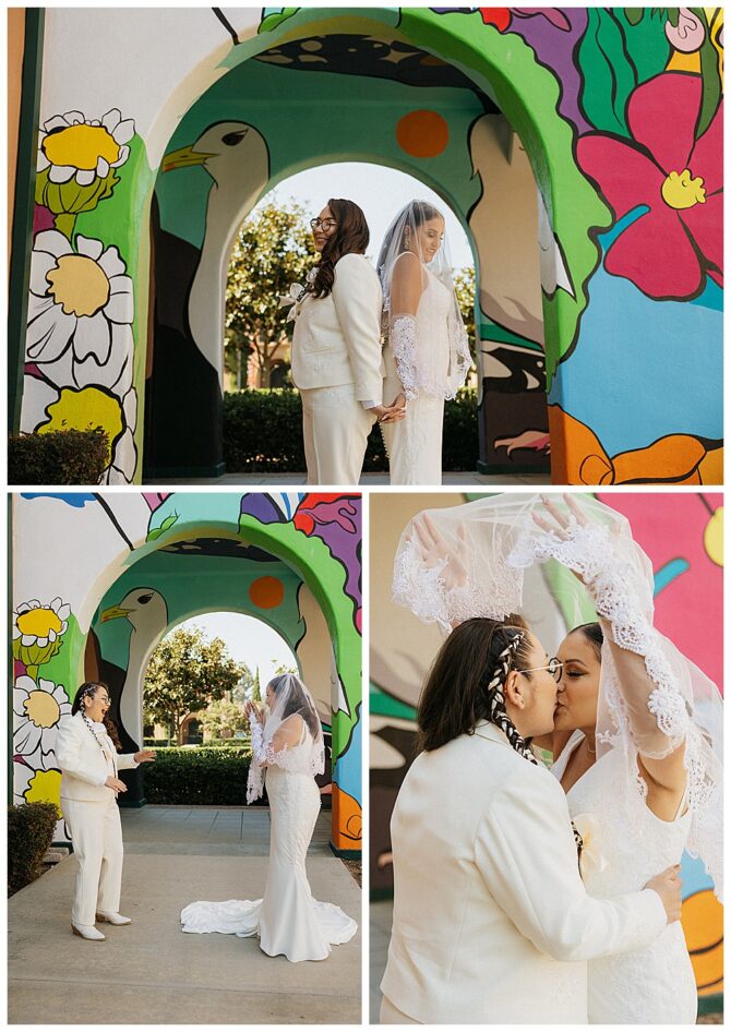Lesbian Wedding at San Diego Brick Wedding Venue