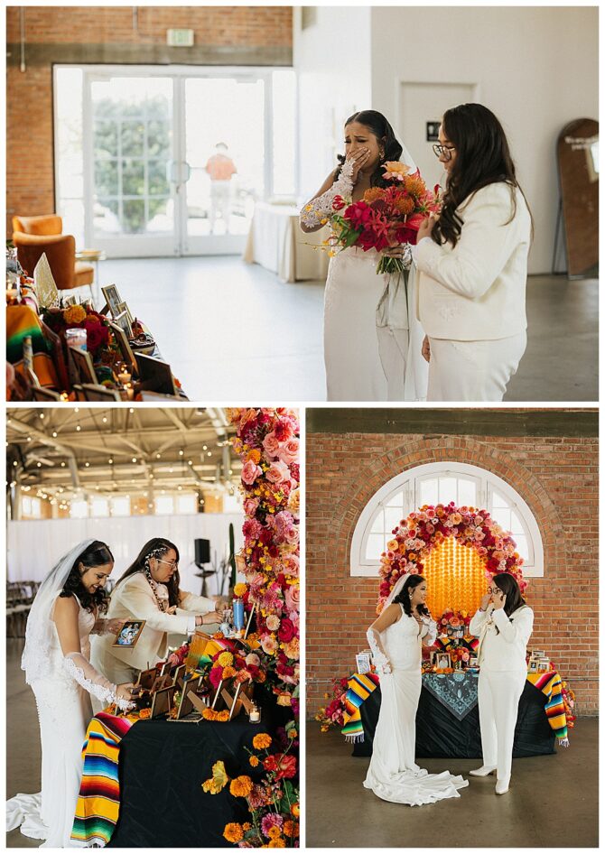 Lesbian San Diego Wedding at Brick Wedding Venue