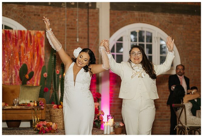 Lesbian San Diego Wedding at Brick Wedding Venue