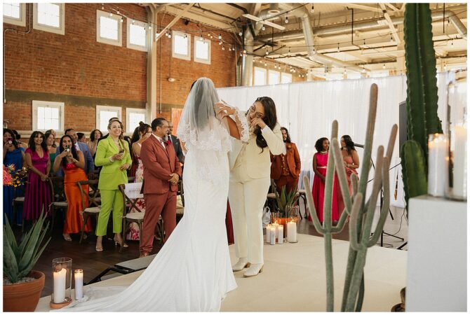 Lesbian Wedding at San Diego Brick Wedding Venue