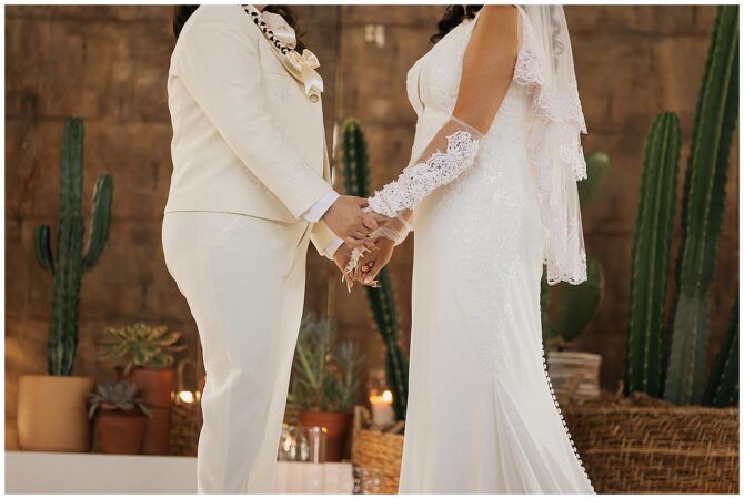 Lesbian Wedding at San Diego Brick Wedding Venue