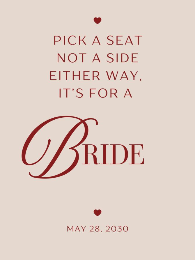 Two Brides Wedding Signage Free Template