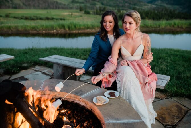 Smores Station Fall Wedding