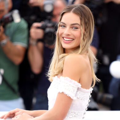 Margot Robbie Baby Braid Hairstyle Inspo