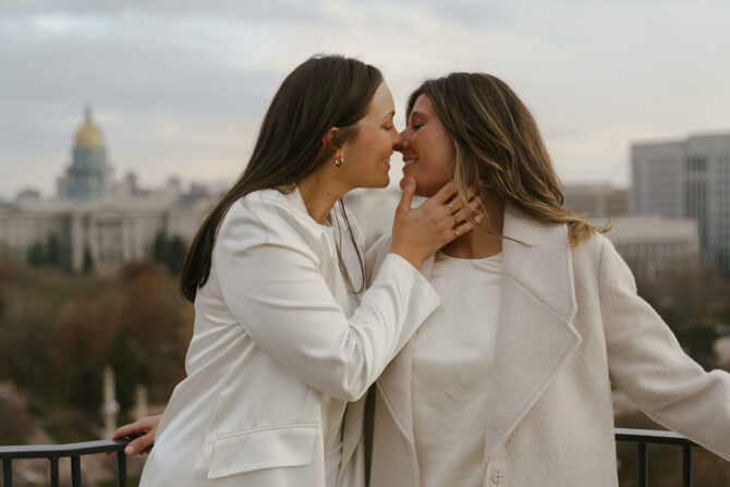 Lesbian Courthouse Wedding in Denver