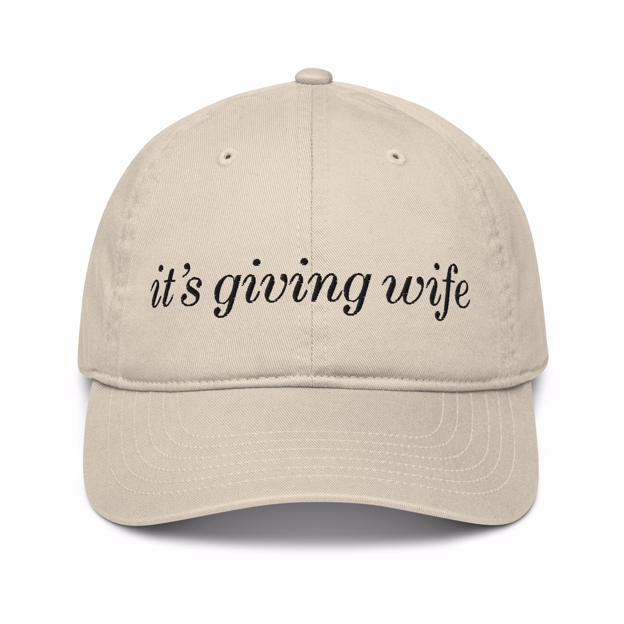 organic baseball cap oyster front 6876f4a98e38e